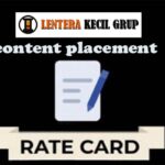 Rate Card for Lentera Kecil Grup